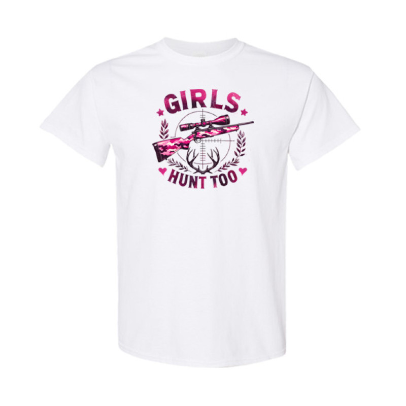 Girls Hunt too Classic Fit Tee