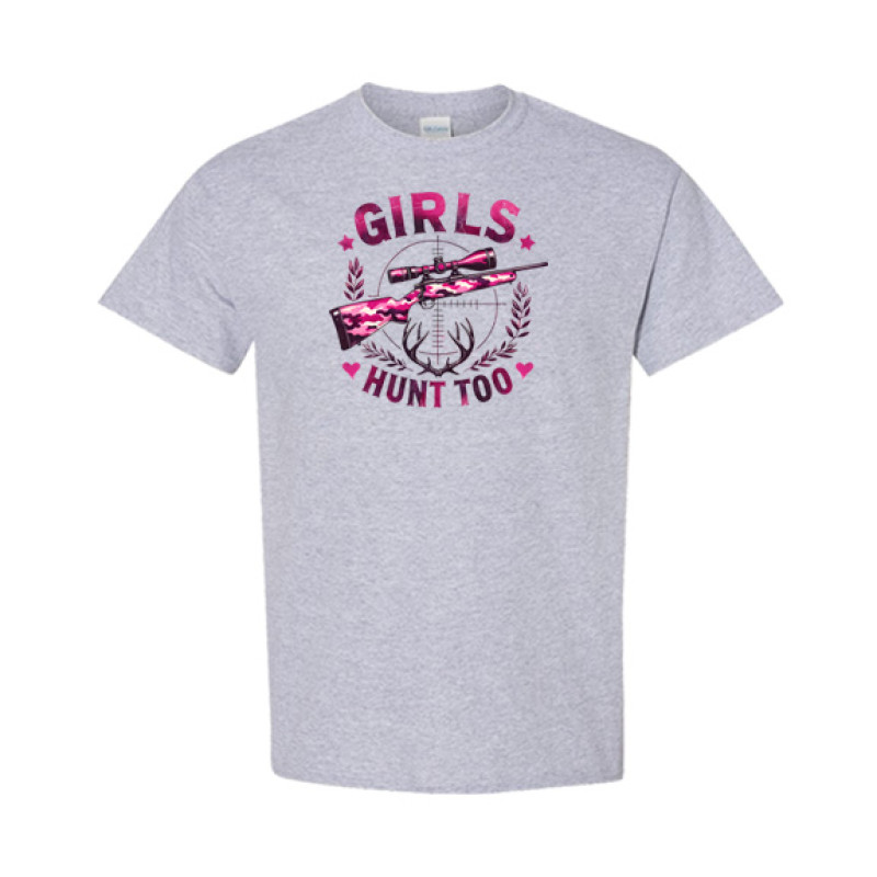 Girls Hunt too Classic Fit Tee