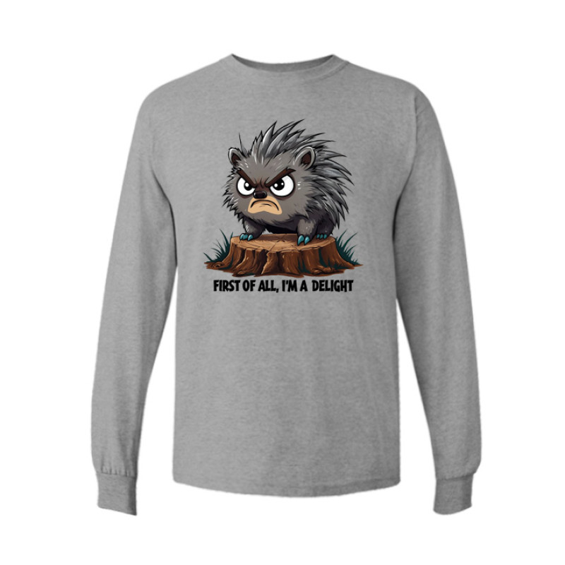 Angry Porcupine Long Sleeve Tee