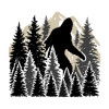 Bigfoot Forest Silhouette