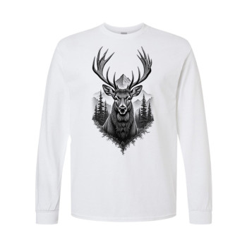 Elk and Pines Long Sleeve Tee