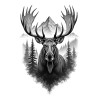 The Majestic Mountain Moose
