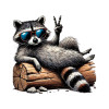 Raccoon Peace Raccoon Peace