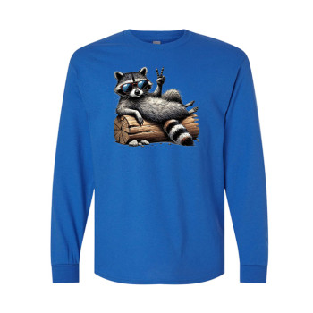 Raccoon Peace Long Sleeve Tee