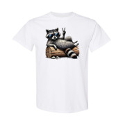 Raccoon Peace Classic Fit Tee