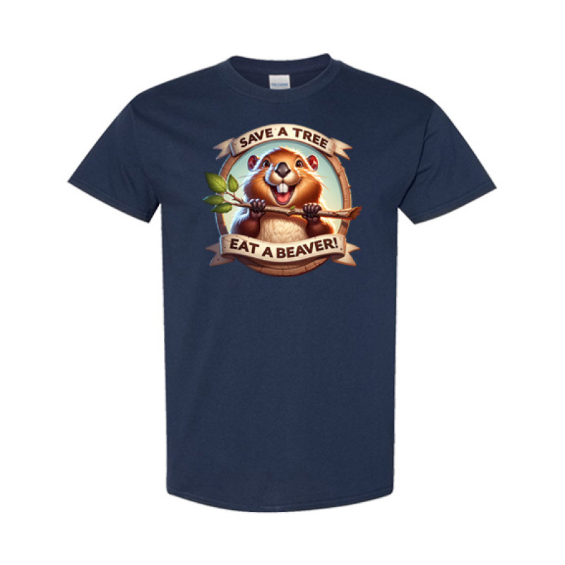 Save a Tree Eat a Beaver Classic Fit Tee