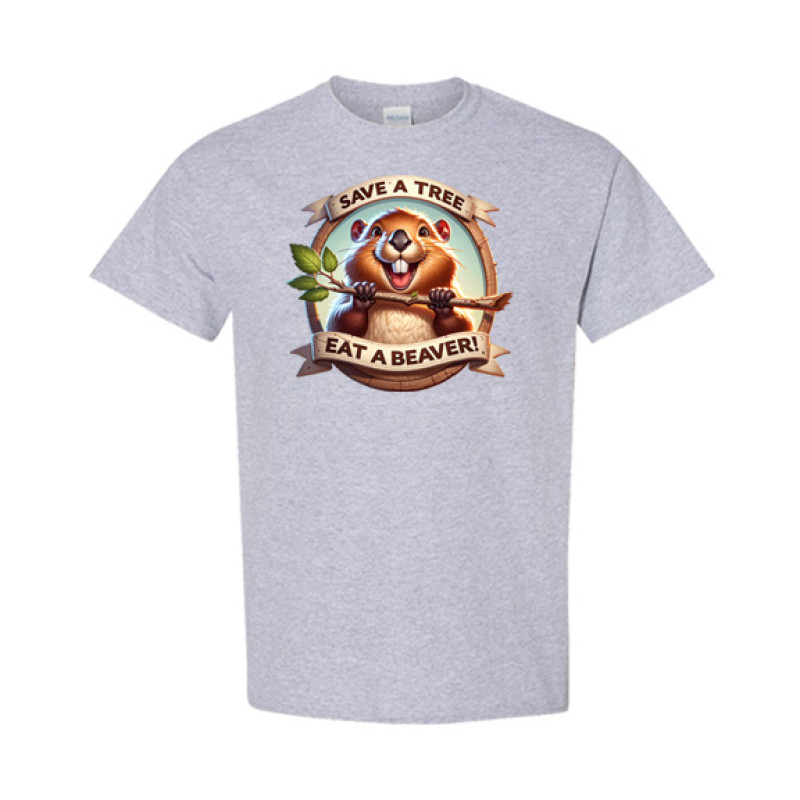 Save a Tree Eat a Beaver Classic Fit Tee