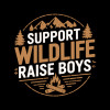 Support Wildlife Womens V-Neck Tee Support Wildlife Womens V-Neck Tee